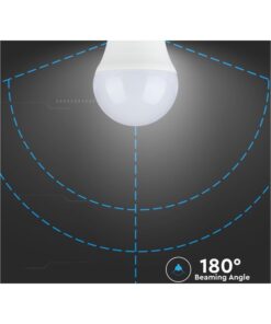 6 PZ Lampada A Led E27 G45 5,5W Freddo 6400K Forma Sfera Bulbo Palla 180 Gradi 220V SKU-2732