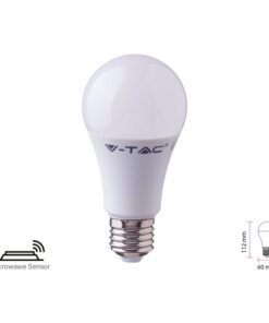 Lampada A Led E27 Con Sensore Microonde 11W A60 RA80 Caldo 3000K Bulbo 1055 lm SKU-2763