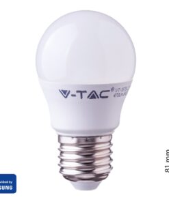 Lampada A Led E27 G45 7W Bianco Neutro Forma Sfera Bulbo Palla Con Smd Samsung SKU-867