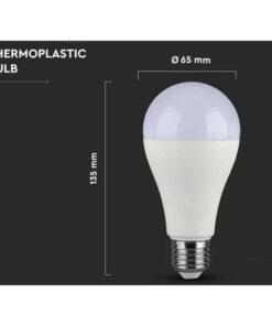 Lampada Led E27 A65 17W 1521 LM Neutro 4000K Dimmerabile Chip Samsung SKU-20189