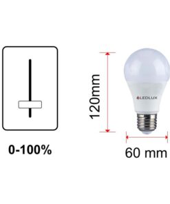 Alternative view of 2 PZ Lampade LED E27 Dimmerabili Triac 12W 220V Bianco Freddo 6500K 1050lm