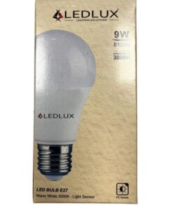 Lampada A Led E27 Con Sensore Crepuscolare 9W 810 Lumen A60 3000K Day Night Sensor