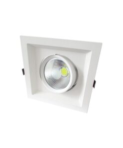 Alternative view of Faro Led Da Incasso COB 30W 220V Bianco Caldo Quadrato Orientabile Con Riflettore