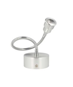 Applique Faretto Lampada Led Da Parete Muro Flessibile Bianco Caldo 1W 220V