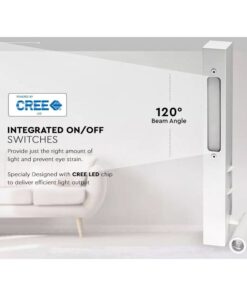 Applique da Comodino Per Lettura Con Doppia Illuminazione 3+6W Colore Bianco 3000K Hotel Casa SKU-211488