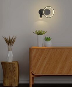 Applique Lampada LED da Muro 14W 250*100*180mm in Metallo Colore Nero 3000K SKU-14981