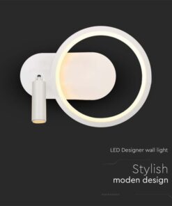 Applique Lampada LED da Muro 14W 250*100*180mm in Metallo Colore Bianco 3000K SKU-14983