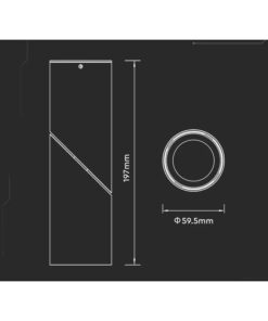 Portafaretto LED Forma Cilindrica Montaggio a Plafone Orientabile GU10 Corpo Nero SKU-8947