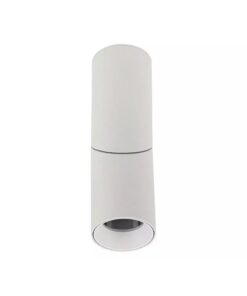 Portafaretto LED Forma Cilindrica Montaggio a Plafone Orientabile GU10 Corpo Bianco SKU-8946
