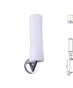 Applique Lampada Led Da Parete Moderna Forma Canna Bamboo D125X530mm 18W 3000K Dimmerabile Triac Dimmer SKU-3974