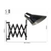 Applique Lampada Da Parete Fisarmonica Con Braccio Regolabile Colore Acciaio Crome Attacco E27 SKU-40431