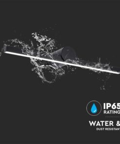 Lampada LED da Specchio Bagno 10W 1530LM Colore Nero 3000K 610X100X75mm IP65 SKU-405831