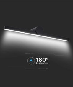 Lampada LED da Specchio Bagno 10W 1530LM Colore Nero 3000K 610X100X75mm IP65 SKU-405831
