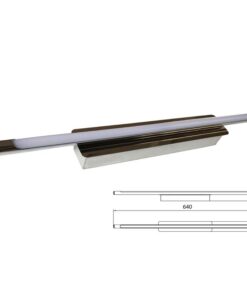 Applique Lampada Led Da Parete Modello Havana Cromato 12W Bianco Neutro 65cm Per Specchio Bagno SKU-3902