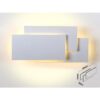Applique Lampada LED da Muro 12W 3000K Carcassa Grigia Rettangolare con Forme Sovrapposte IP20 SKU-8206