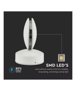 Alternative view of Applique Lampada LED da Muro o Soffitto 7W 3000K Carcassa Bianca Fascio Stretto 360 Gradi IP65 SKU-8217