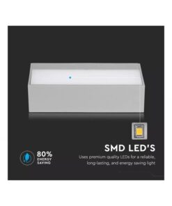 Alternative view of Applique Lampada LED da Muro Rettangolare 12W Doppio Fascio Luminoso Colore Grigio 4000K IP65 SKU-218243