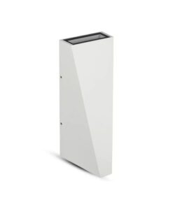 Applique Lampada LED da Muro Piramide 6W 3000K Carcassa Bianca Doppio Fascio Luminoso Up-Down IP65 SKU-8295