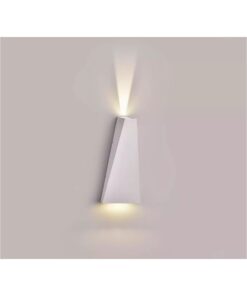 Applique Lampada LED da Muro Piramide 6W 3000K Carcassa Bianca Doppio Fascio Luminoso Up-Down IP65 SKU-8295