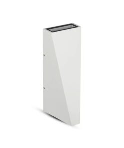 Applique Lampada LED da Muro Piramide 6W 4000K Carcassa Bianca Doppio Fascio Luminoso Up-Down IP65 SKU-8296