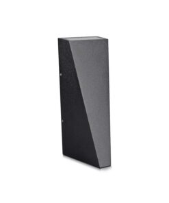 Applique Lampada LED da Muro Piramide 6W 4000K Carcassa Nera Doppio Fascio Luminoso Up-Down IP65 SKU-8298