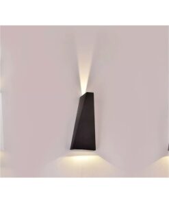 Applique Lampada LED da Muro Piramide 6W 4000K Carcassa Nera Doppio Fascio Luminoso Up-Down IP65 SKU-8298