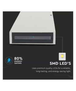 Alternative view of Applique Lampada LED da Muro Piramide 6W 4000K Carcassa Grigia Doppio Fascio Luminoso Up-Down IP65 SKU-8300