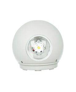 Alternative view of Applique Lampada LED da Muro Palla Sferica 6W 3000K Carcassa Bianca Doppio Fascio Luminoso IP65 SKU-8301