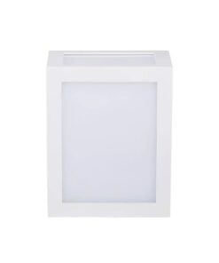 Applique Lampada Led Da Muro Parete a Lanterna 12W 6400K Carcassa Bianca IP65 360 Gradi SKU-8336