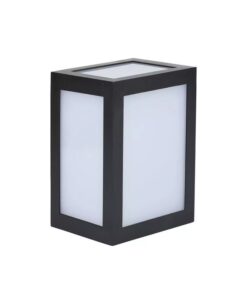 Applique Lampada Led Da Muro Parete a Lanterna 12W 3000K Carcassa Nera IP65 360 Gradi SKU-8340