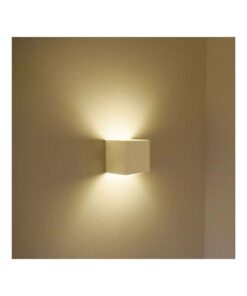 Applique Led Quadrata Da Parete 12W 3000K Carcassa Bianca IP54 Doppio Illuminazione Angolo Regolabile SKU-218527