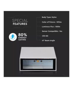 Alternative view of Applique Lampada LED da Muro Rettangolare 4W Colore Bianco 6500K IP65 Esterno Up-Down SKU-218562