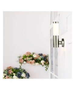 Applique Lampada da Parete Attacco E27 Acciaio Inossidabile Stile Candela IP44 Per Giardino SKU-8624