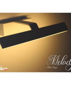 Applique Led Da Parete Modello Melody Italian Design Moderna 10W Specchiera Bianco Caldo