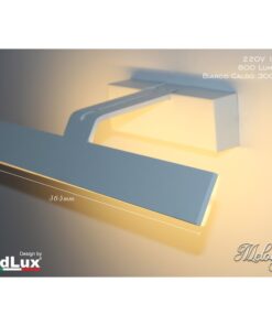 Alternative view of Applique Led Da Parete Modello Melody Italian Design Moderna 10W Specchiera Bianco Caldo