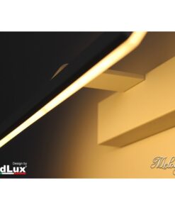 Applique Led Da Parete Modello Melody Italian Design Moderna 10W Specchiera Bianco Caldo