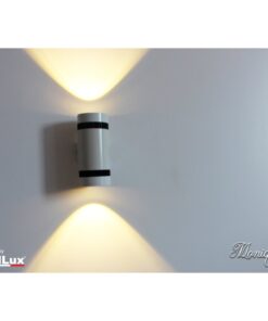 Applique Led Da Parete Modello Monique Italian Design Moderna 6W Doppio Illuminazione Bianco Caldo