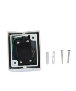 Applique Lampada Da Parete Quadrato Attacco GU10 IP44 Carcassa Bianca Illuminazione Da Un Lato SKU-7539