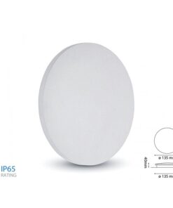 Applique Led Da Parete Ottoline 6W Neutro 4000K IP65 Rotondo 360 Gradi Carcassa Bianca SKU-7525