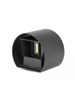 Applique Led Da Parete Bryana 6W 4000K Carcassa Nera Circolare IP65 Doppio Illuminazione Angolo Regolabile SKU-7090