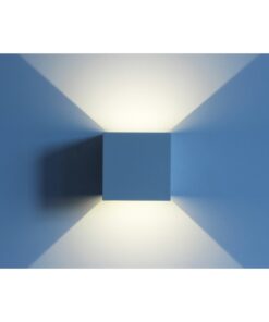 Applique Led Da Parete Brandie 6W Carcassa Bianca Quadrata Bianco Neutro IP65 Doppio Illuminazione Angolo Regolabile SKU-7088