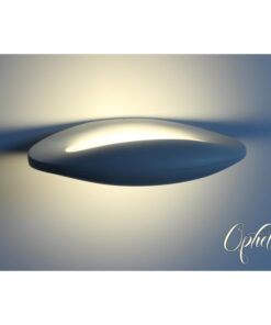 Applique Led Da Parete Ophelia 10W Bianco Caldo Ovale Design Moderna Carcassa Bianca SKU-8307