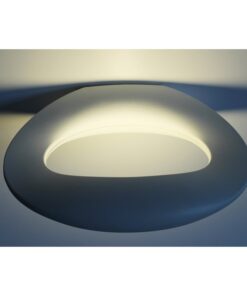 Applique Led Da Parete Ophelia 10W Bianco 4000K Ovale Design Moderna Carcassa Bianca SKU-8308