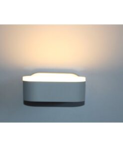 Applique Led Da Parete Dayna 6W Caldo 3000K Carcassa Bianca IP65 Ovale Orientabile 360 Gradi SKU-218286