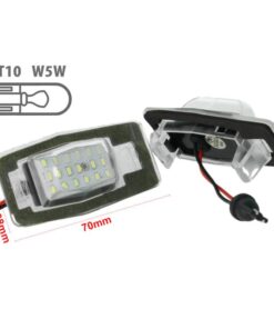 Kit Luci Targa Led Mazda 323 12V 2W Bianco Canbus No Errore Attacco T10 W5W