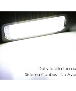 Kit Luci Targa Led VW Golf 4 Golf 5 Golf 6 Golf 7 EOS 06 Lupo New Beetle 06 Passat CC 2009 Polo 2000 Phaeton 2002 Porsche Macan 18 Smd Bianco