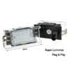 Kit Luci Targa Led BMW Serie 5 E34 Touring 1991-1996 Canbus No Errore Bianco 6000K 12V 5W