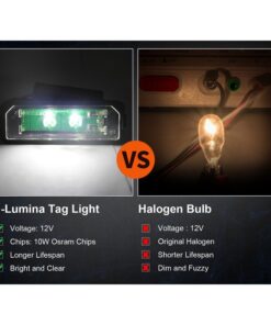 Kit Luci Targa Led VW Golf 4 5 Passat Porsche Cayman Cayenne 911 Seat Altea Leon Skoda Superb 10W 12V IP67