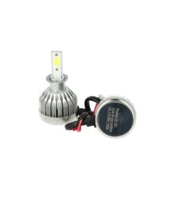 Kit Full Lampada Led Cob H3 20W 12V 24V Bianco 6000K Per Abbagliante e Fendinebbia Senza Driver