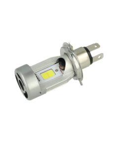 Kit Full Led Cob H4 20/20W 12V Specifico Per Moto Scooter Bianco 2000 Lumen Con Ventola In Testa
